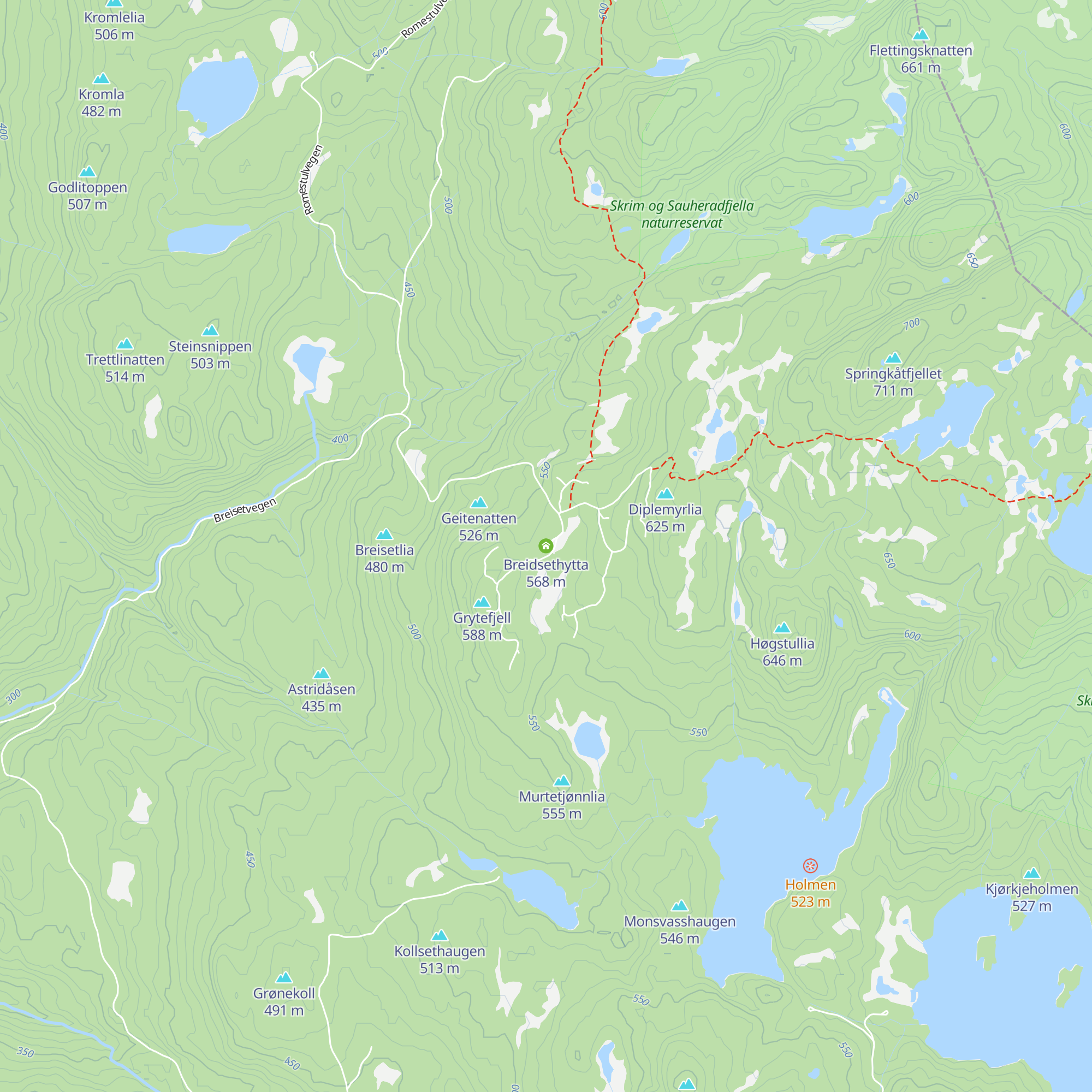 Breidsethytta map