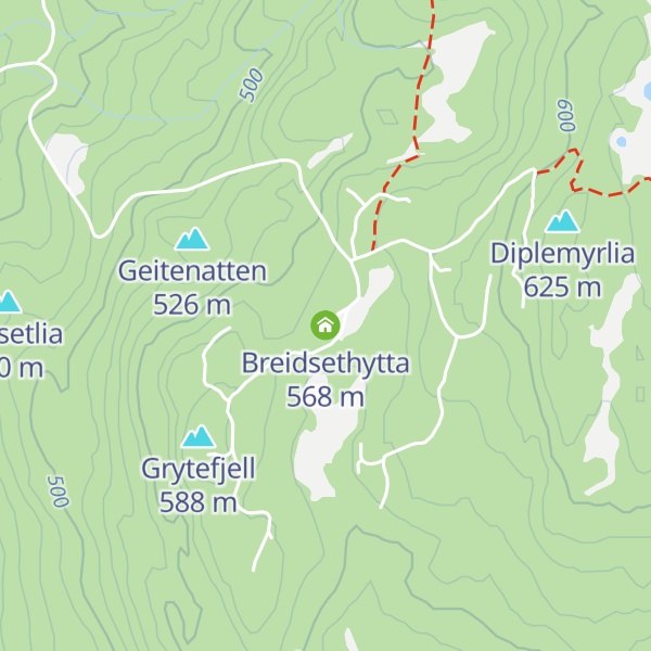 Map of Breidsethytta