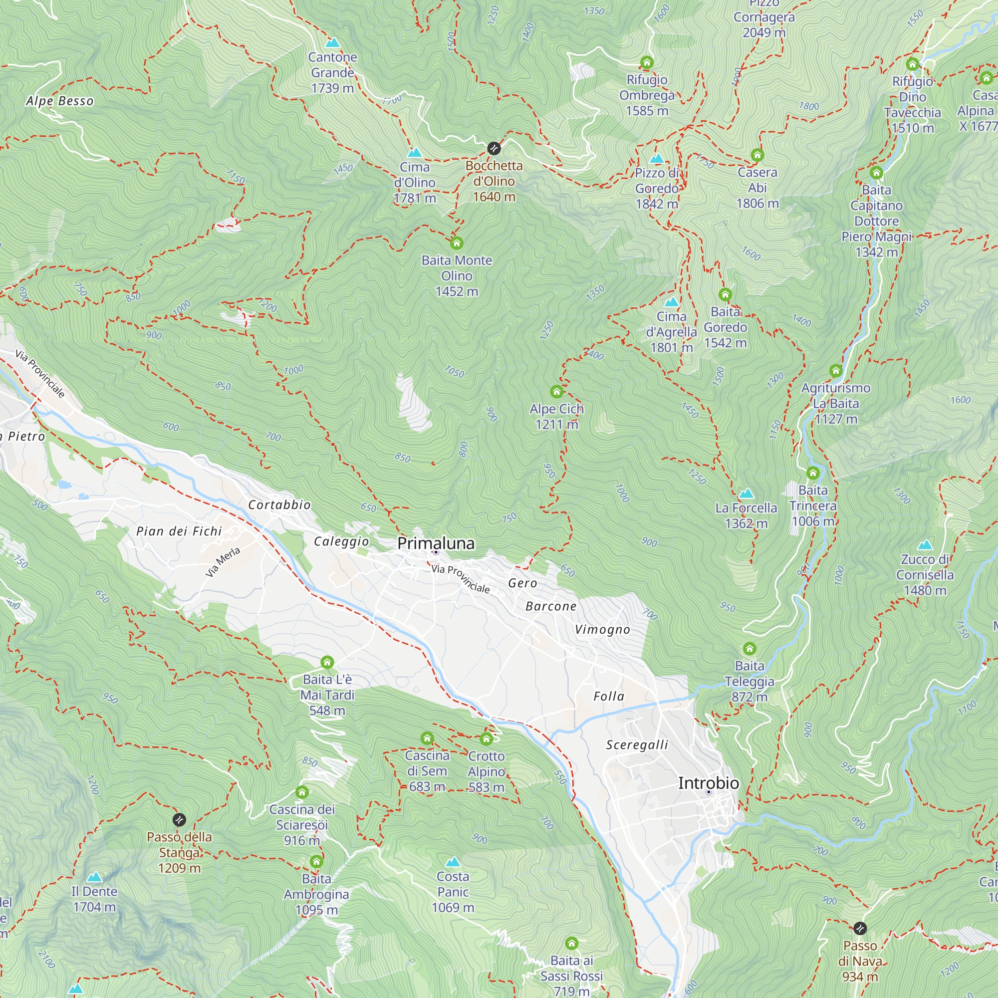 Cascine Piazza map
