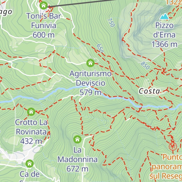 Map of Agriturismo Ponte Tenaglia