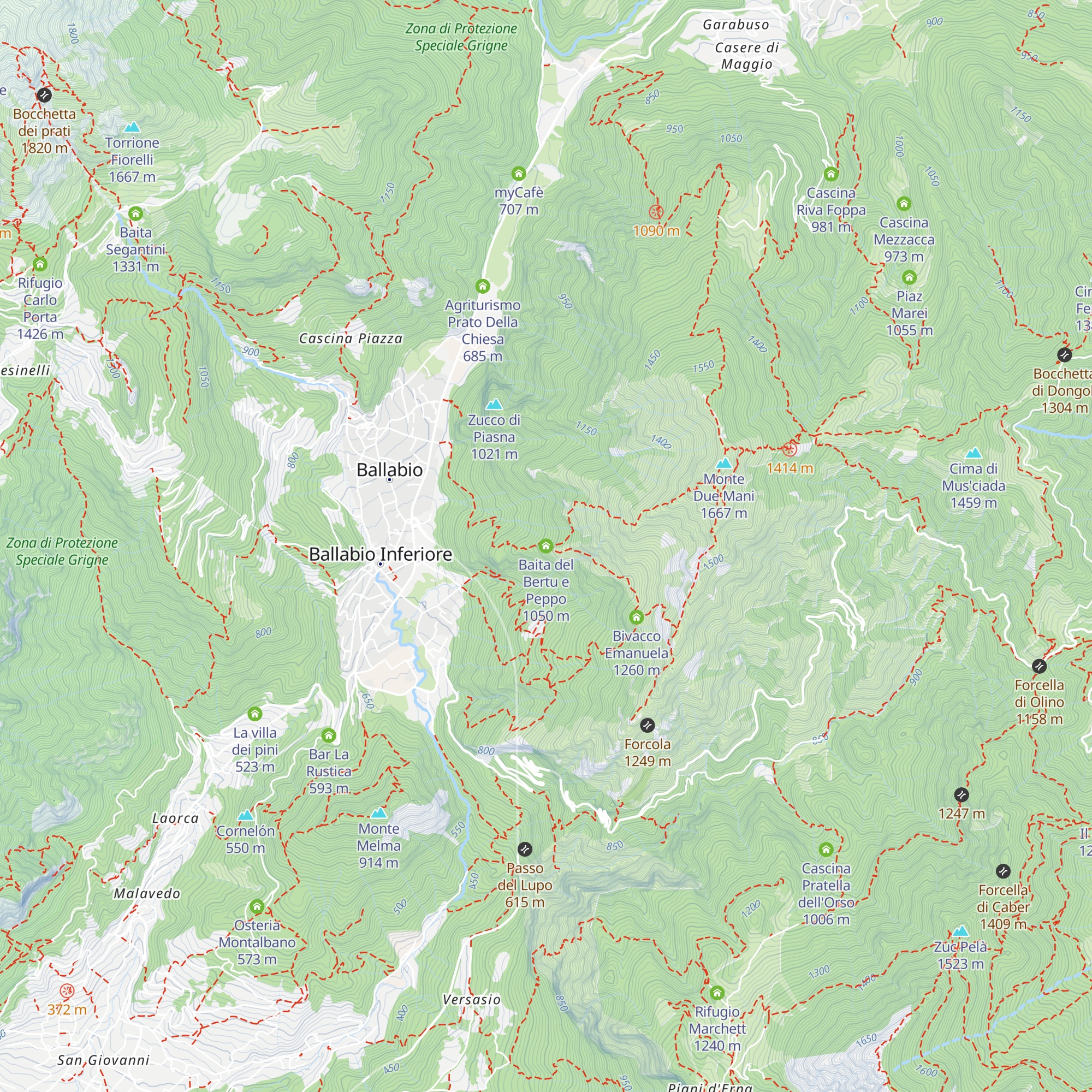 Baita del Bertu e Peppo map