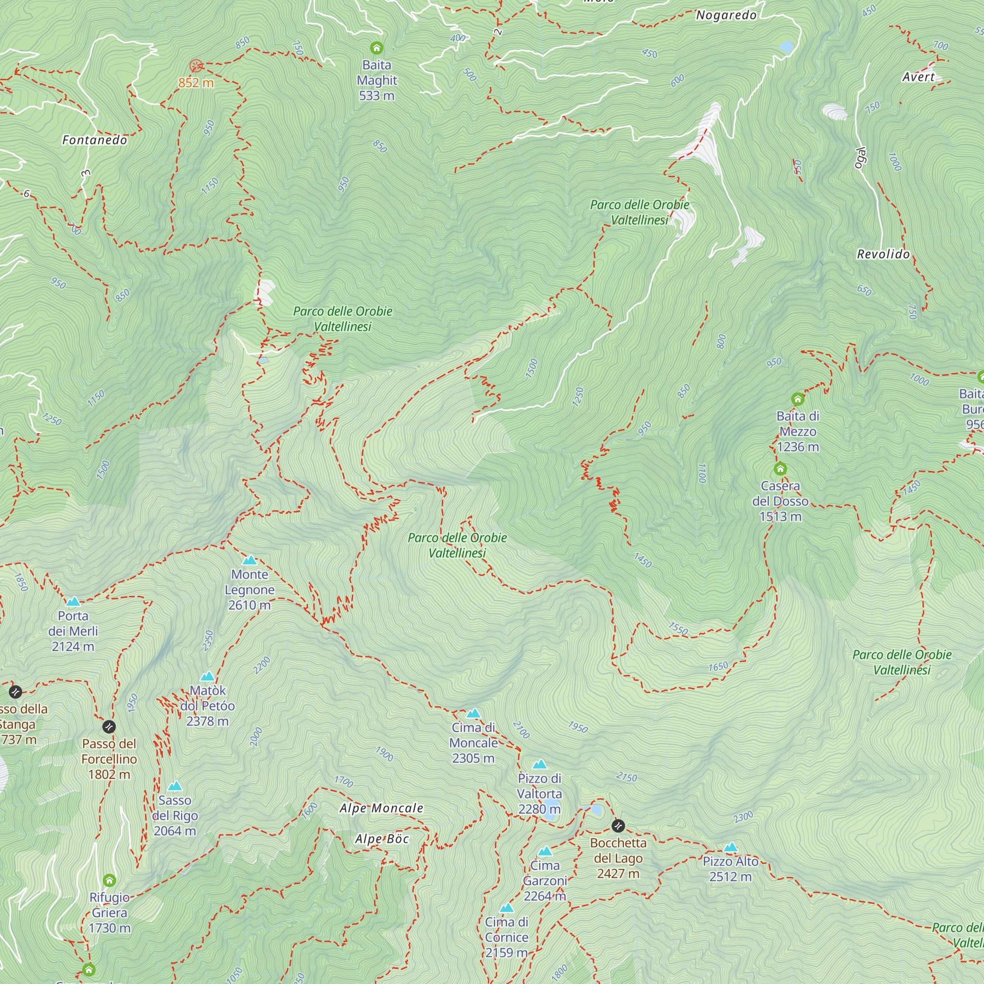 Casera di Cappello map