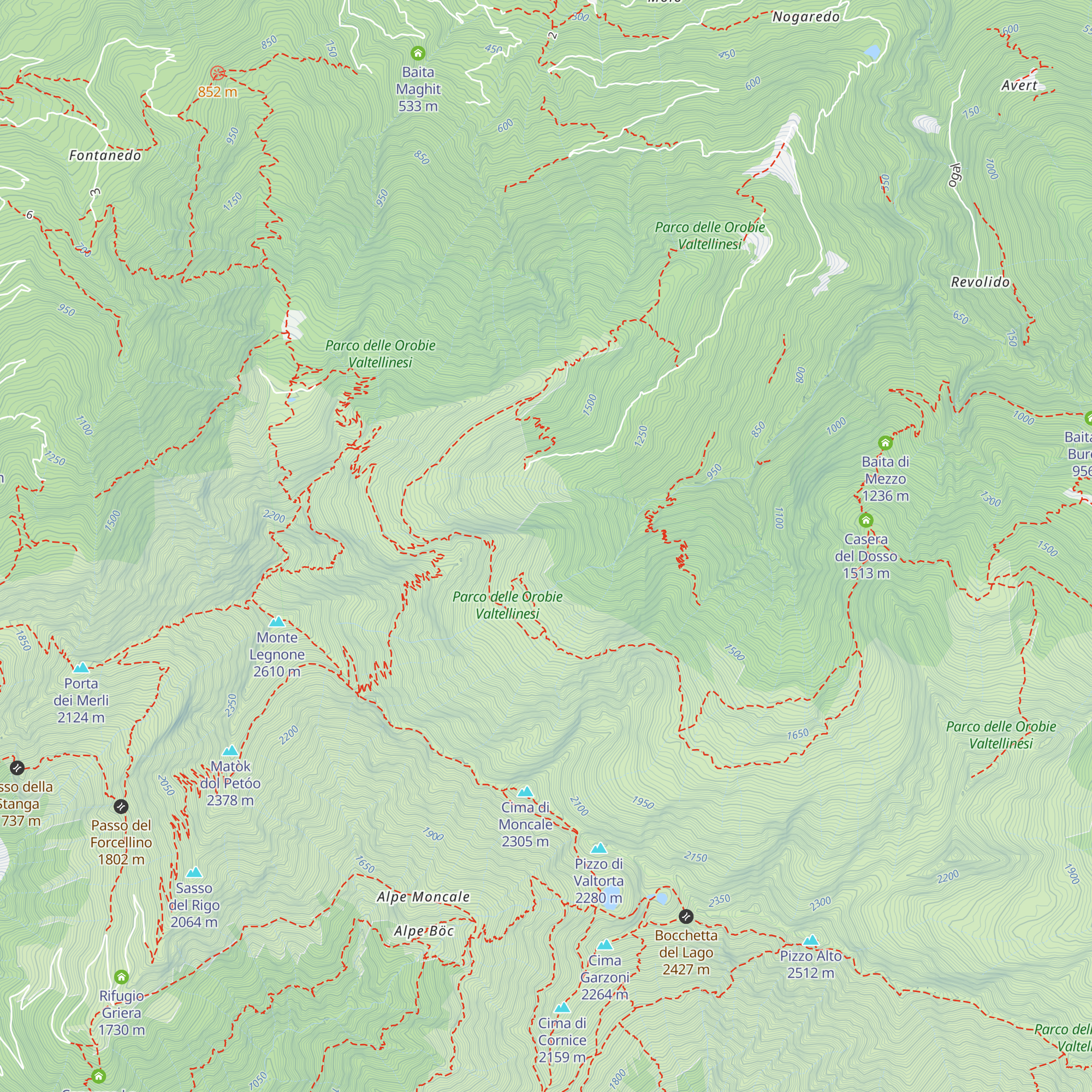 Casera di Cappello map