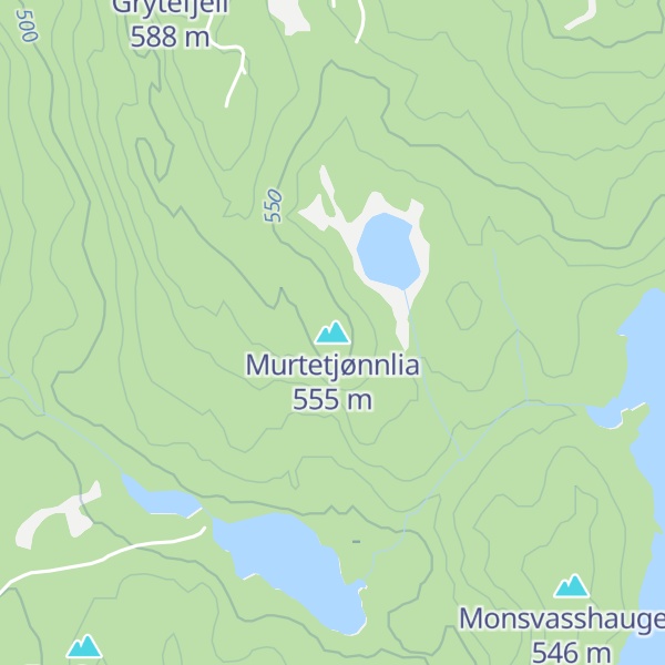 Map of Murtetjønnlia