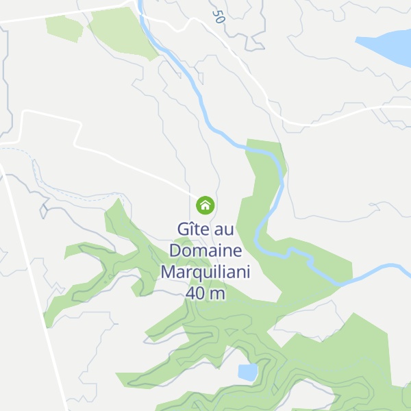 Map of Gîte au Domaine Marquiliani