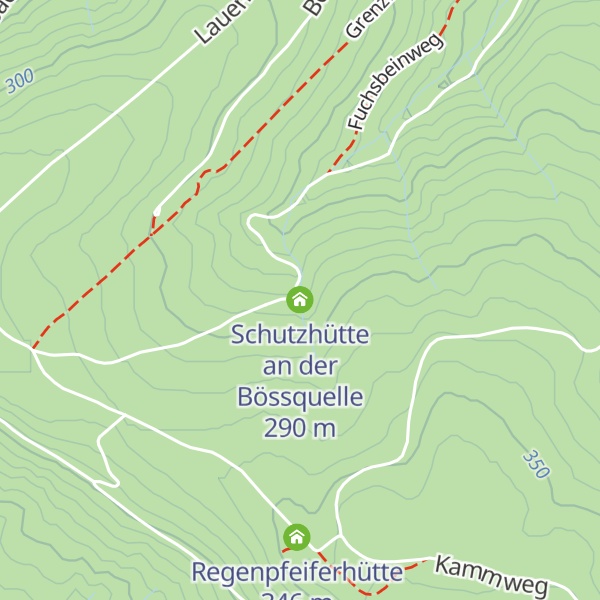 Map of Schutzhütte an der Bössquelle
