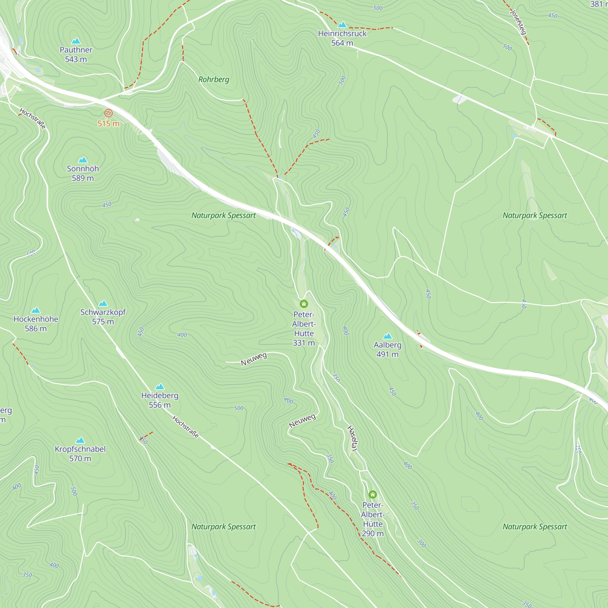 Peter-Albert-Hütte map