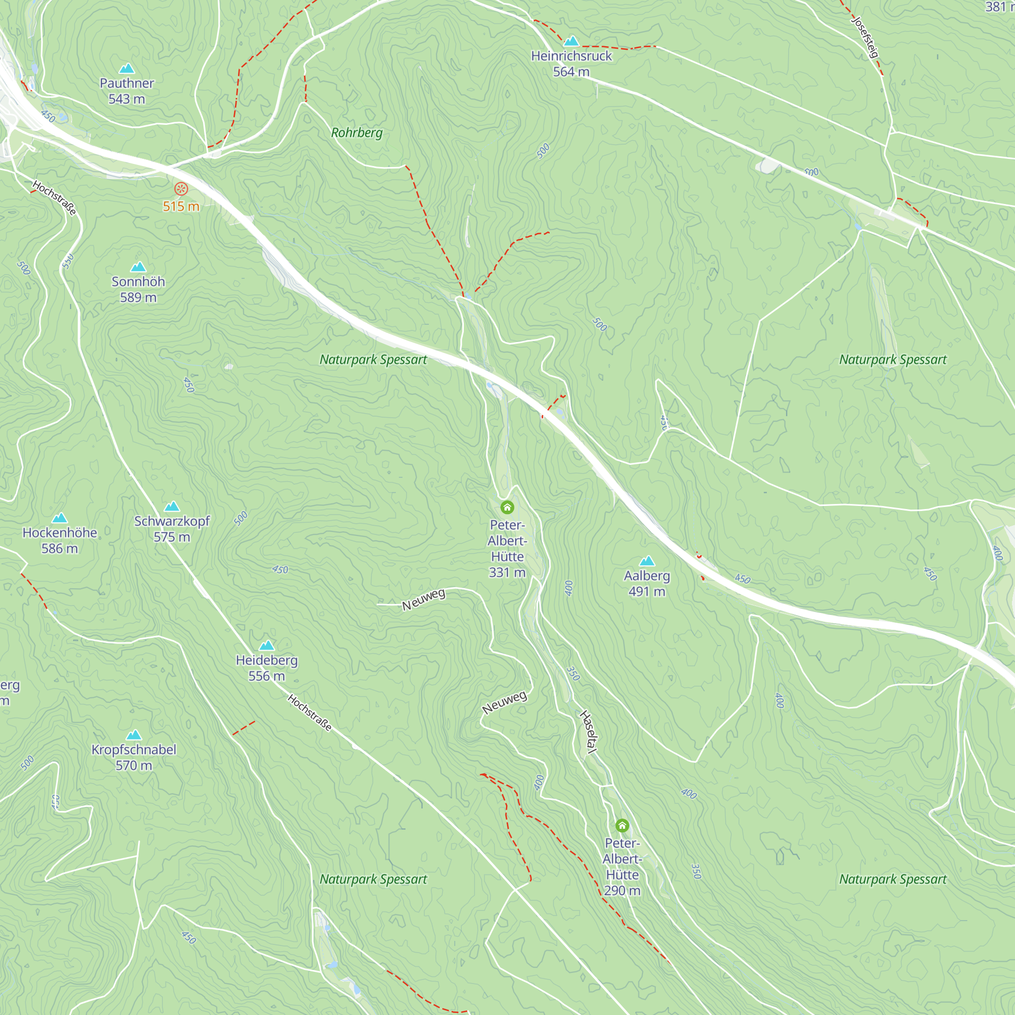 Peter-Albert-Hütte map