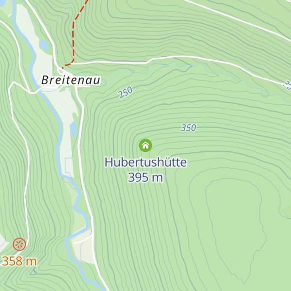 Map of Hubertushütte