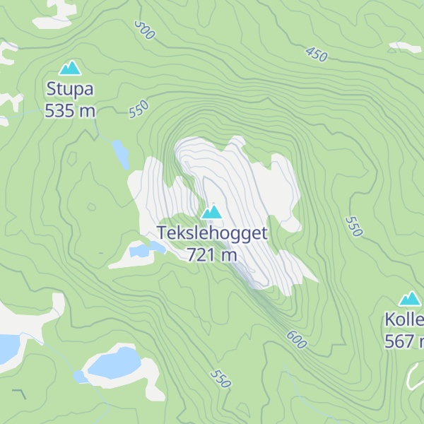 Map of Tekslehogget