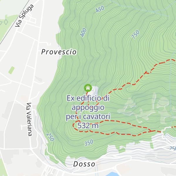 Map of Ex edificio di appoggio per i cavatori