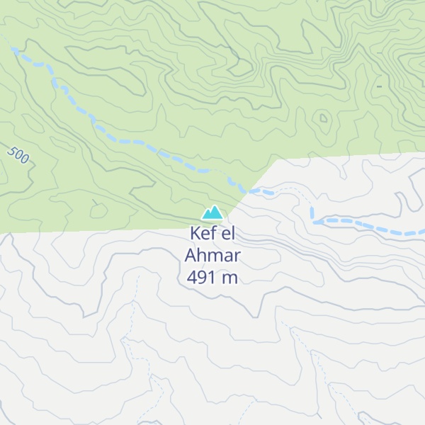 Map of Kef el Ahmar
