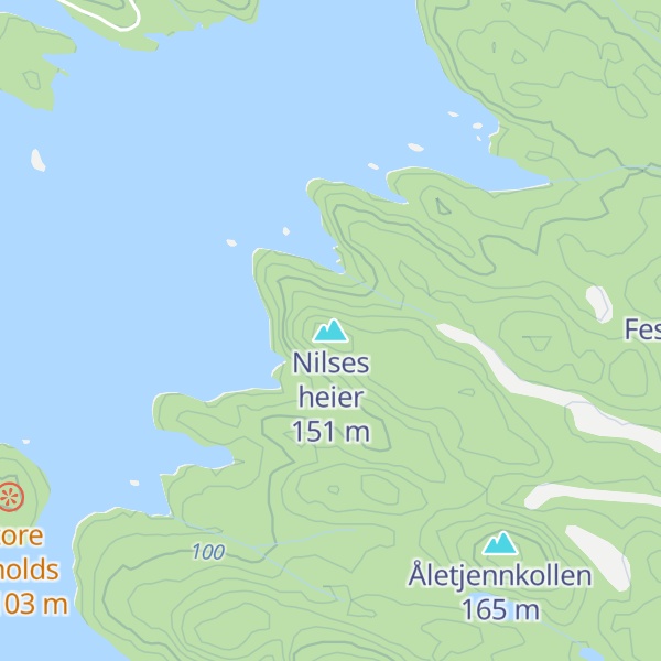 Map of Nilses heier