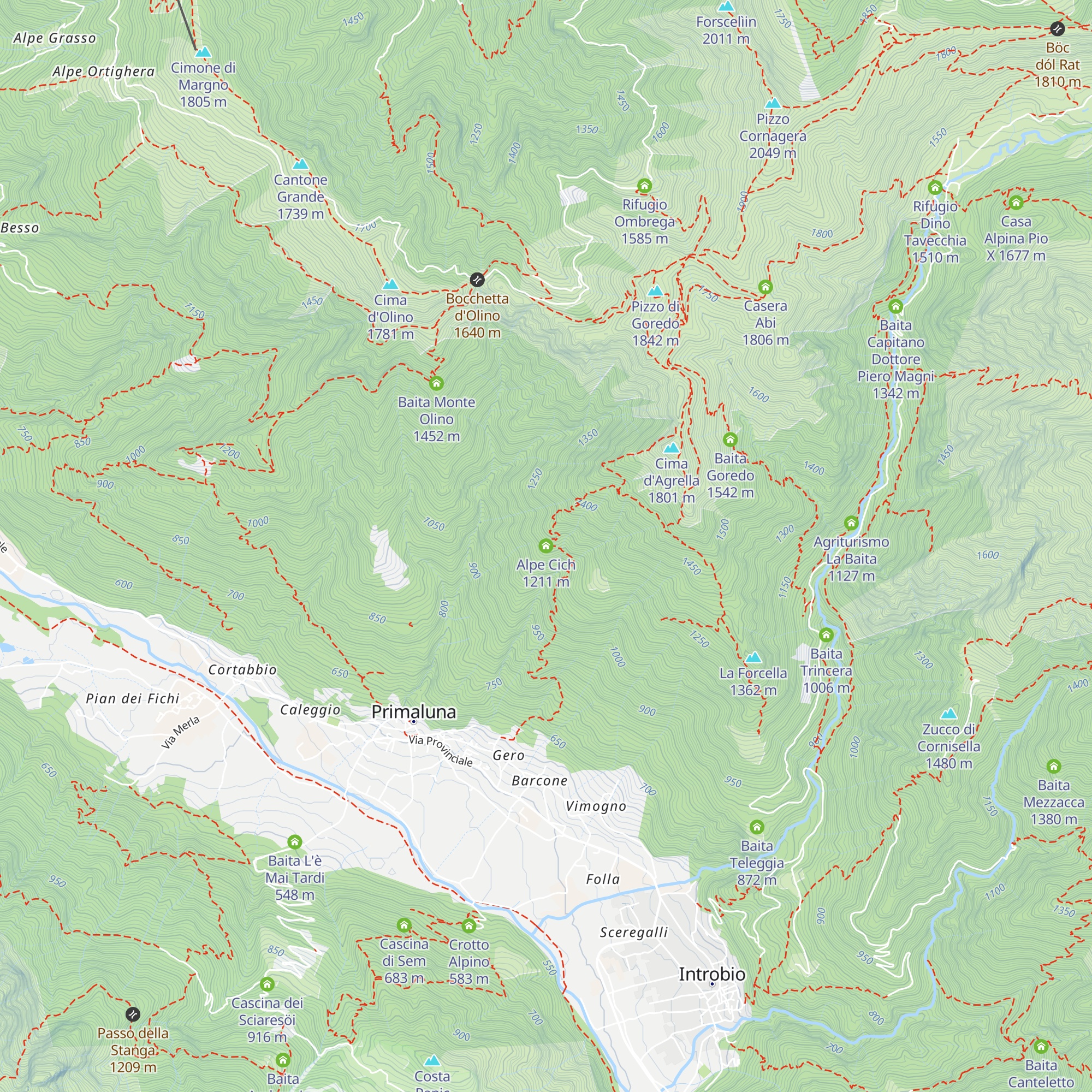 Alpe Cich map