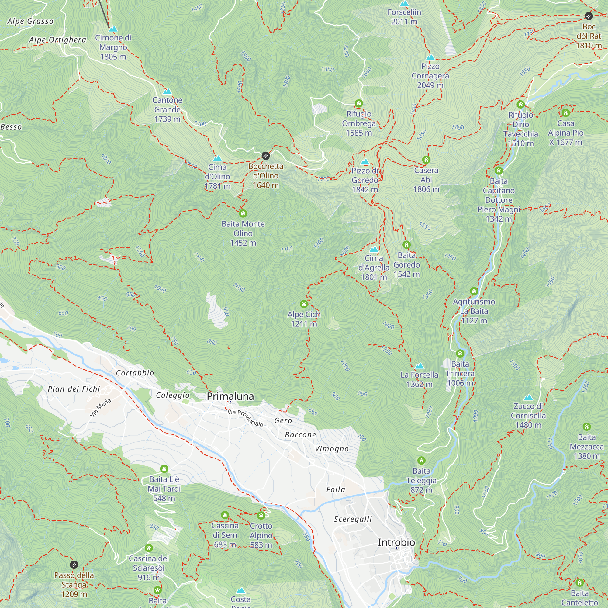 Alpe Cich map