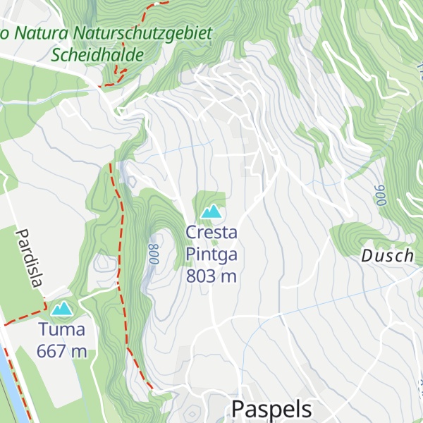 Map of Cresta Pintga