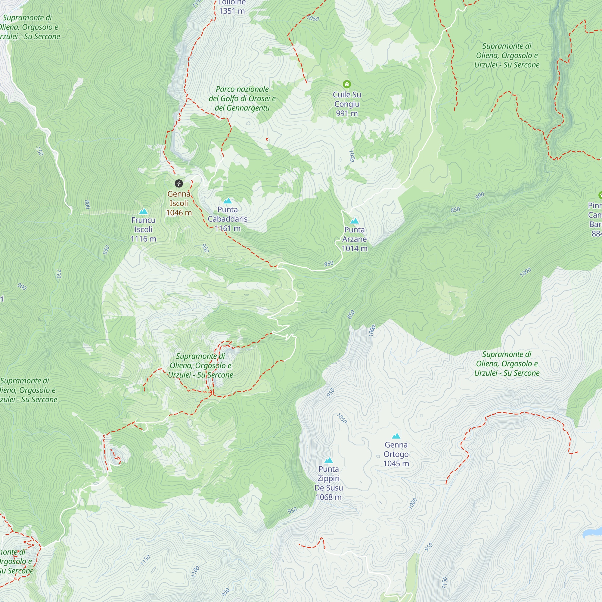 Cuile Sa Senepida map