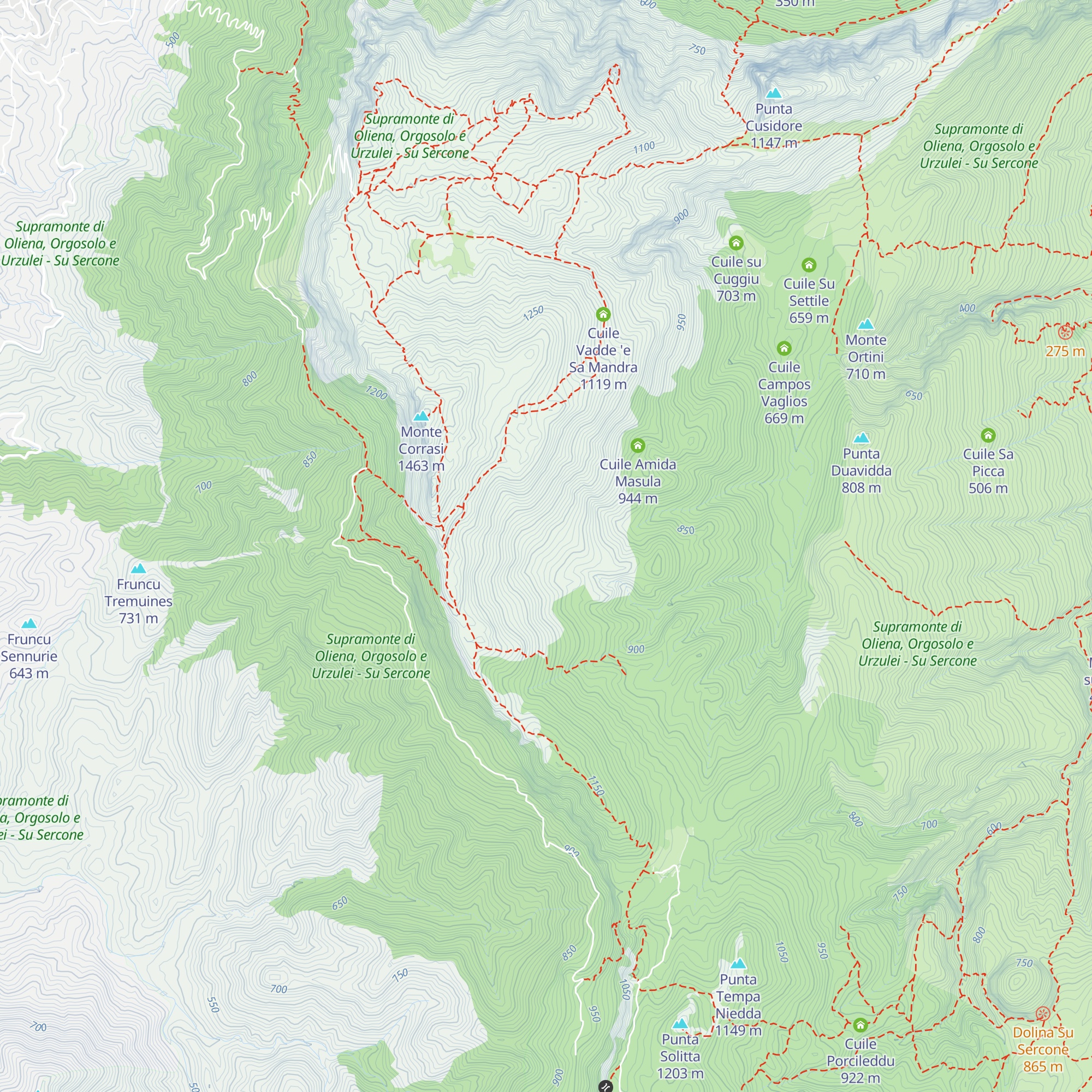 Barraccu Su Cordu map