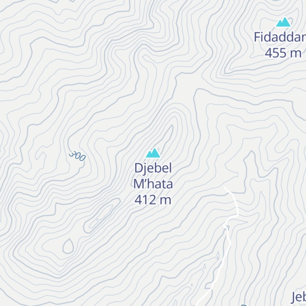 Map of Djebel M’hata