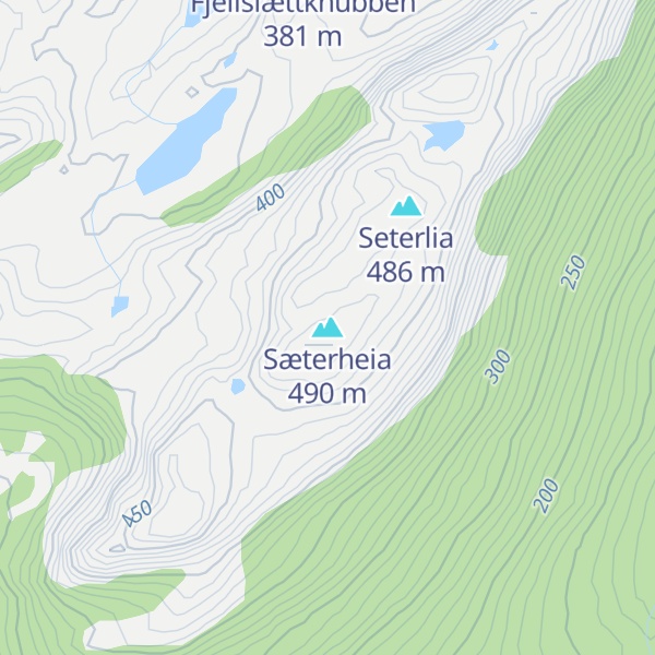 Map of Sæterheia