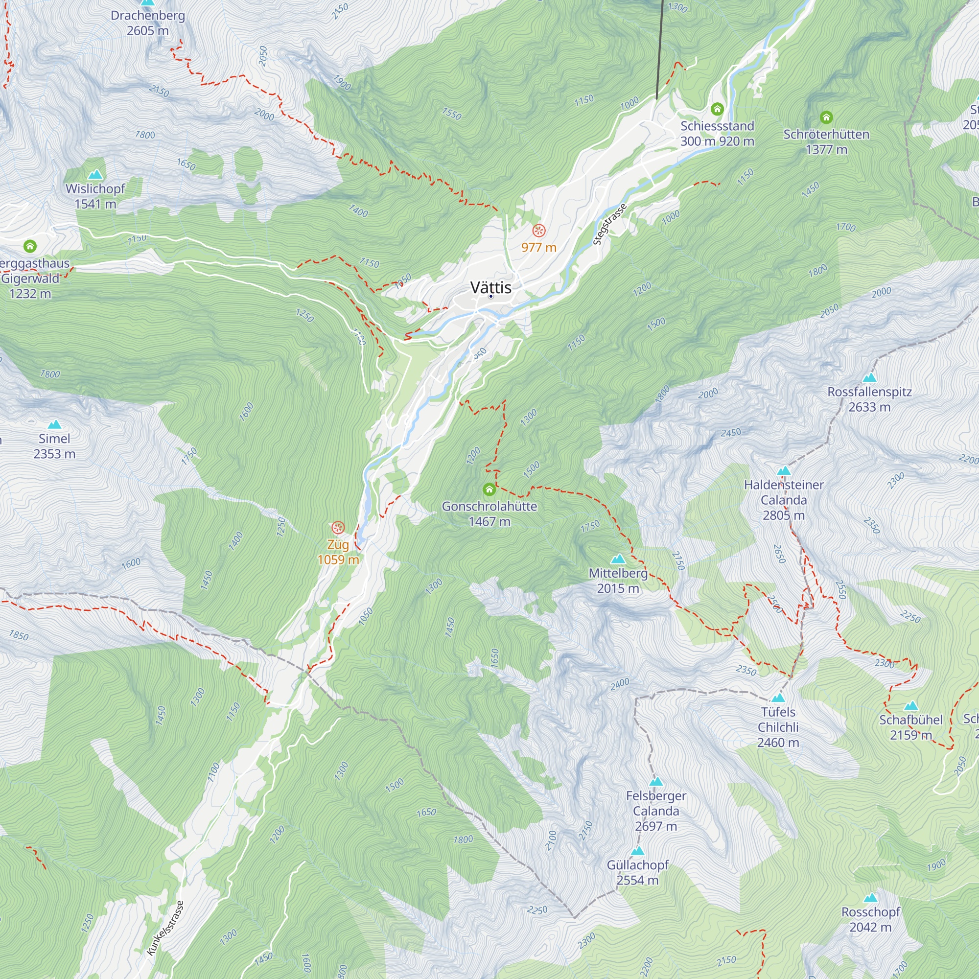 Gonschrolahütte map