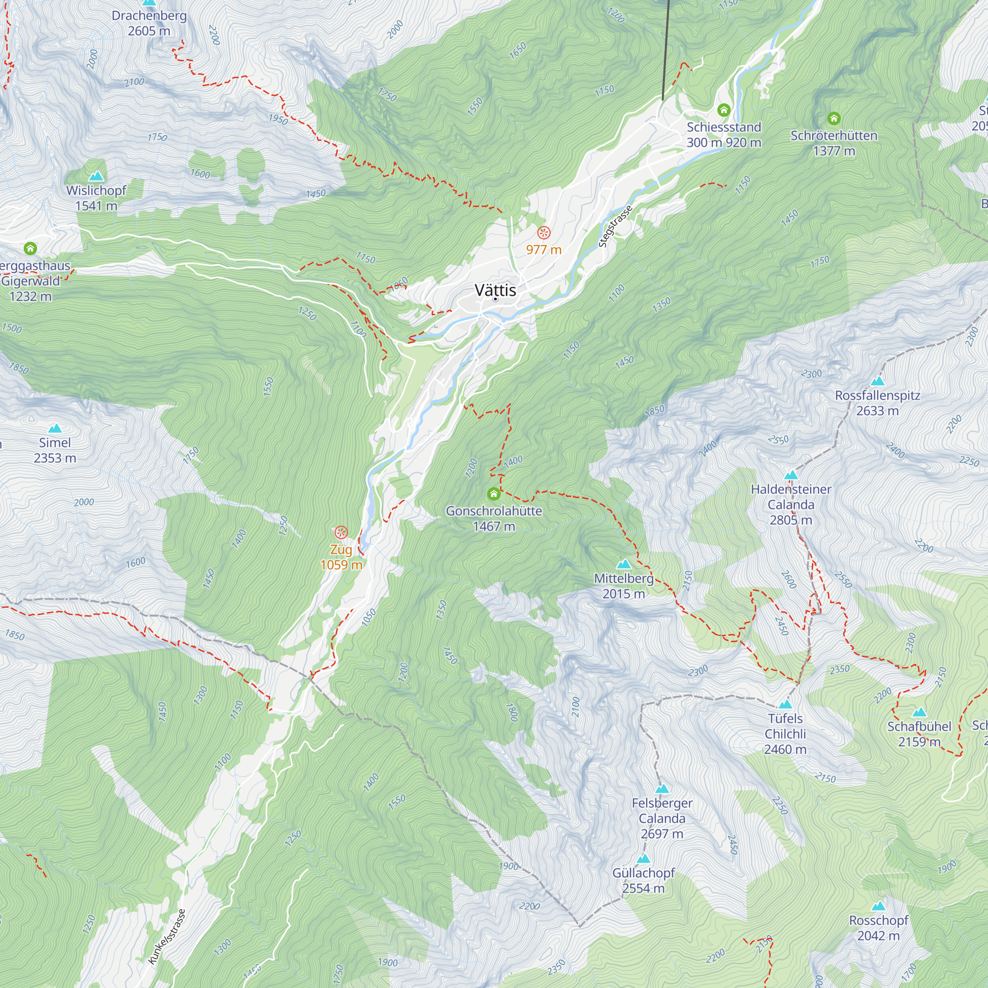 Gonschrolahütte map