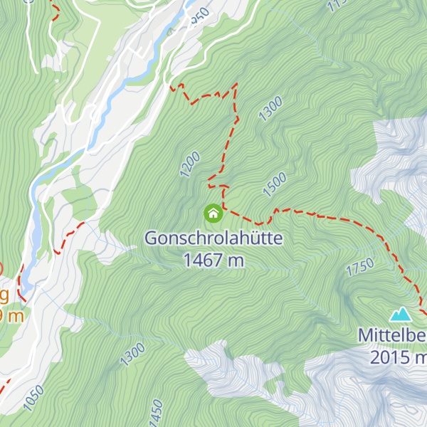 Map of Gonschrolahütte