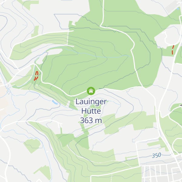 Map of Lauinger Hütte