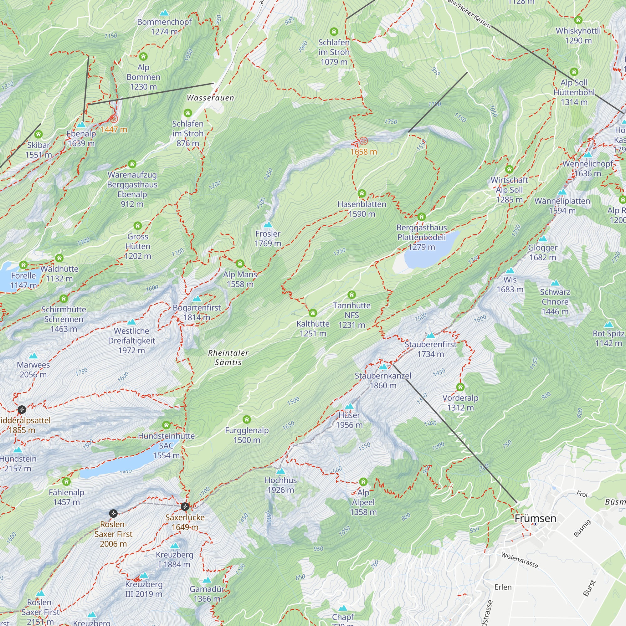 Kalthütte map