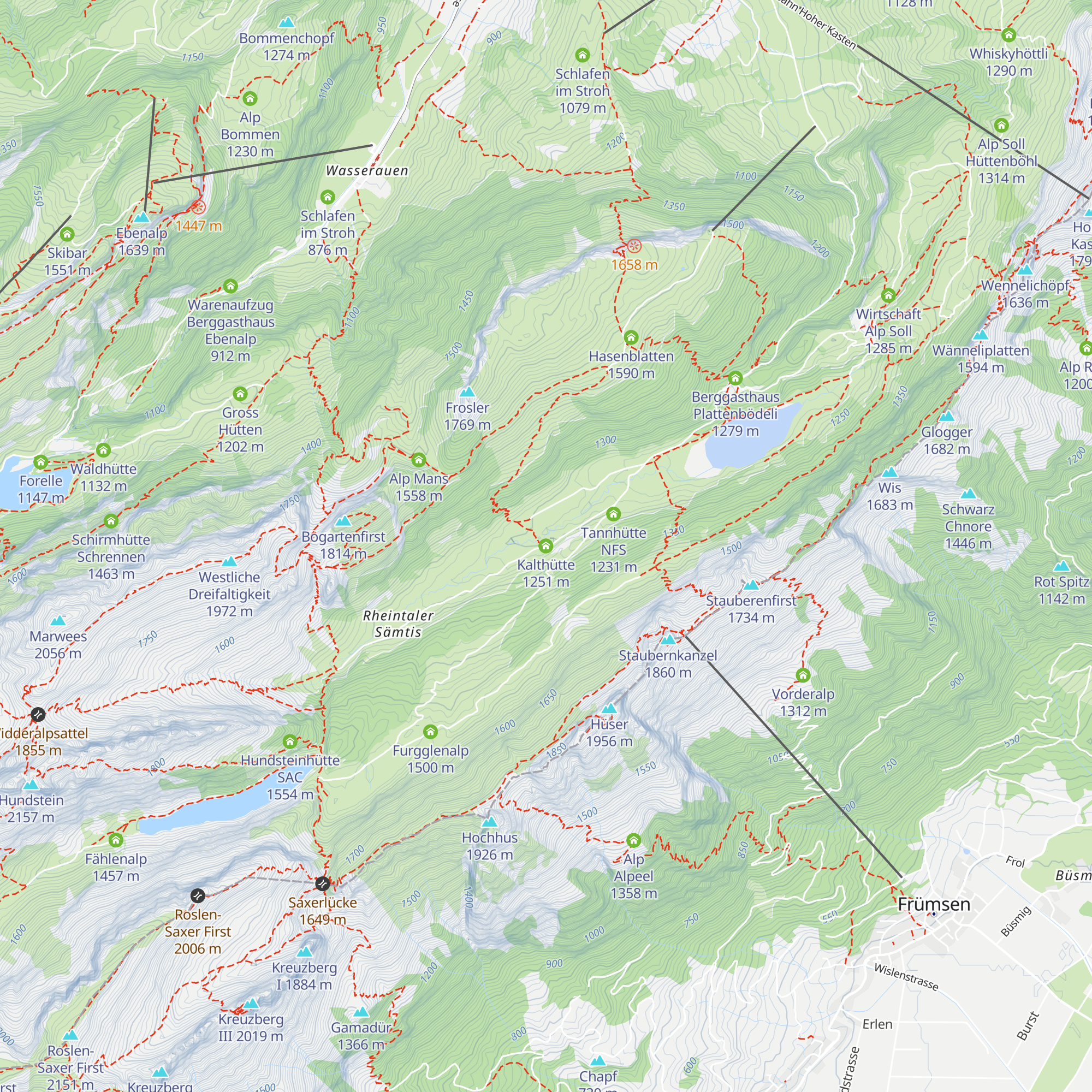 Kalthütte map