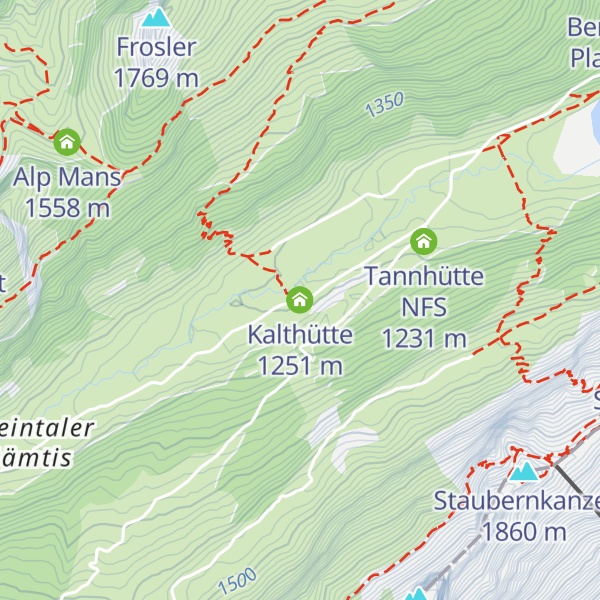 Map of Kalthütte