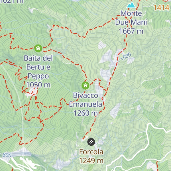 Map of Bivacco Emanuela