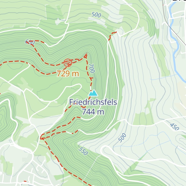 Map of Friedrichsfels