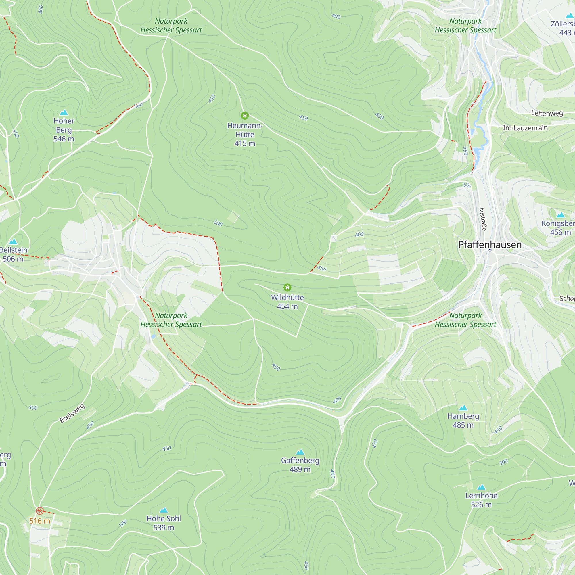 Wildhütte map