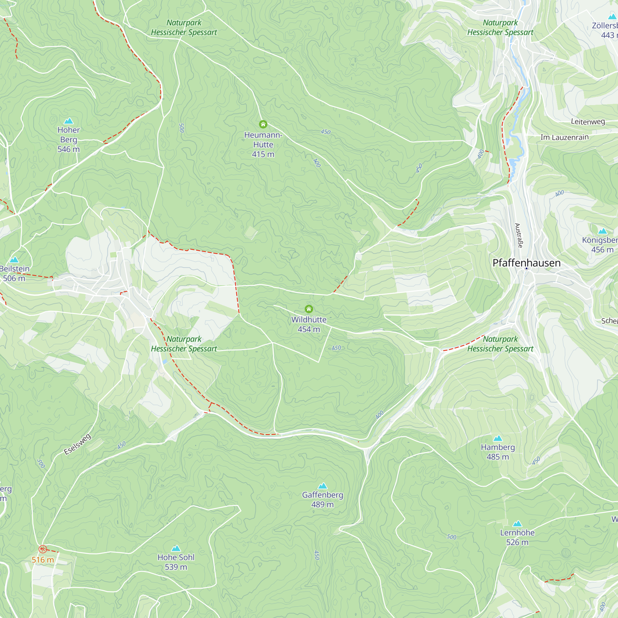 Wildhütte map