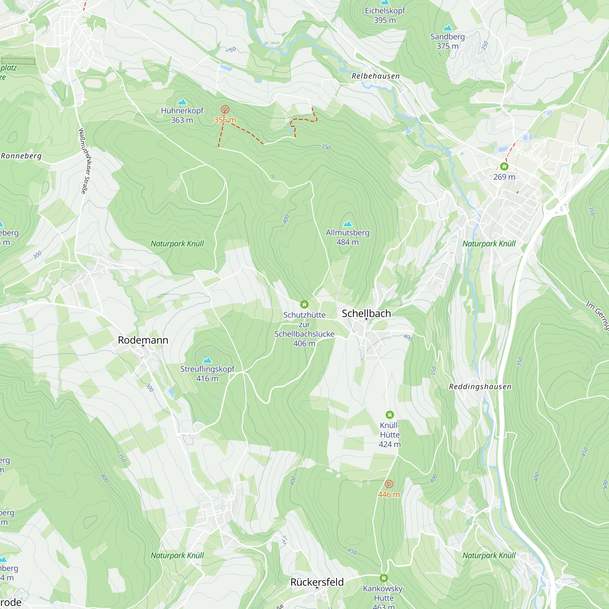 Schutzhütte zur Schellbachslücke map