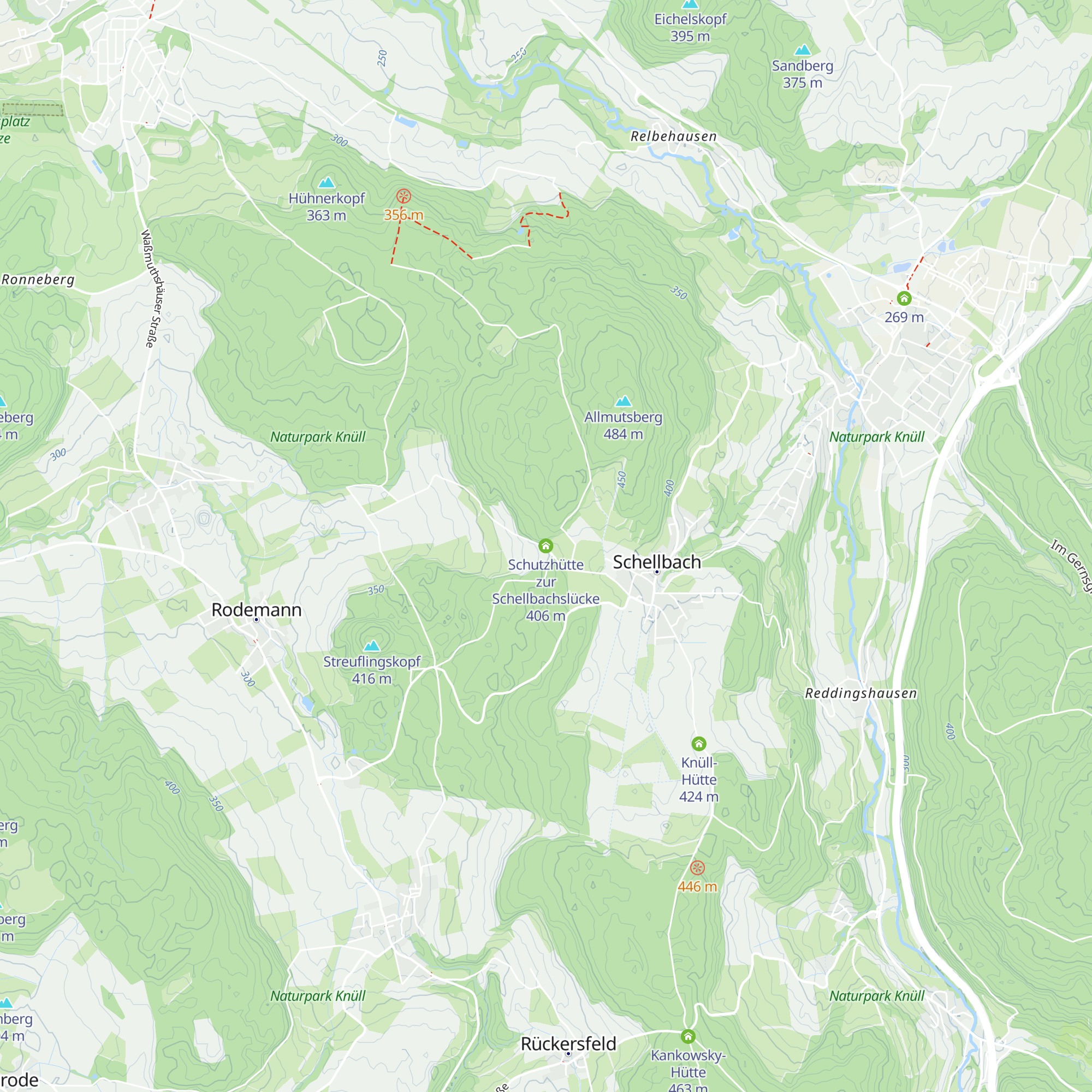 Schutzhütte zur Schellbachslücke map