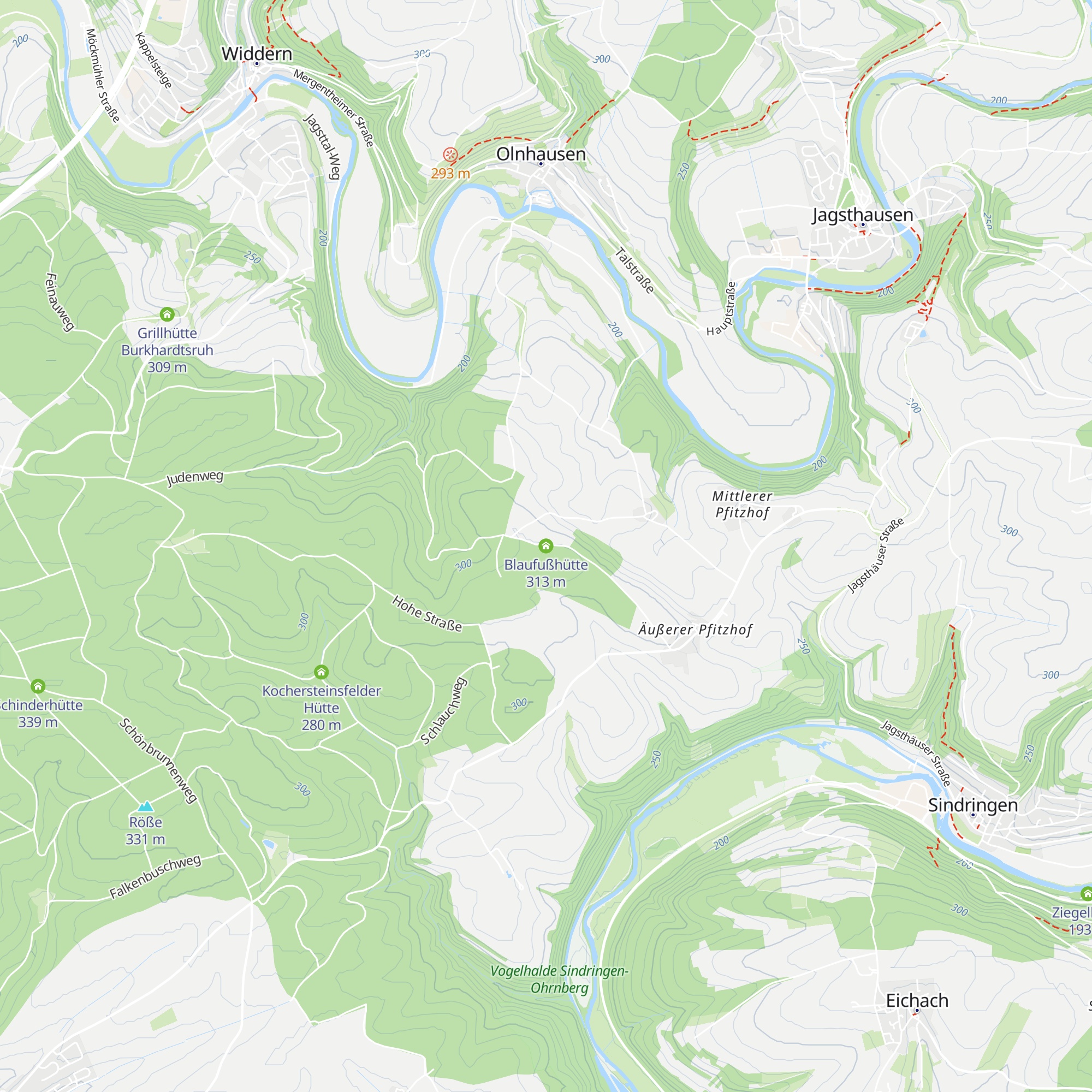 Blaufußhütte map