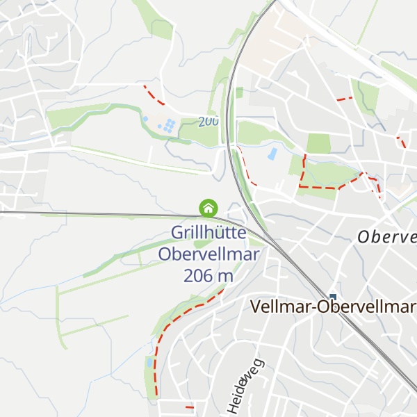 Map of Grillhütte Obervellmar