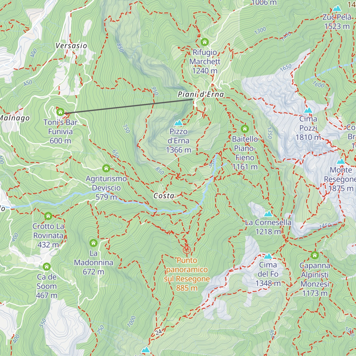 Rifugio Antonio Stoppani map