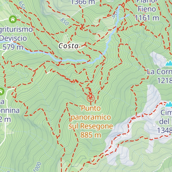Map of Baita Alpinismo Giovanile CAI Lecco