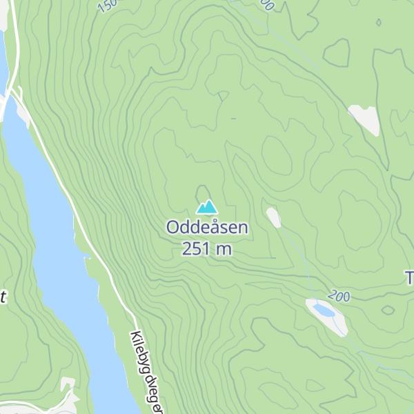 Map of Oddeåsen