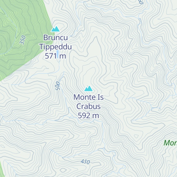 Map of Monte Is Crabus
