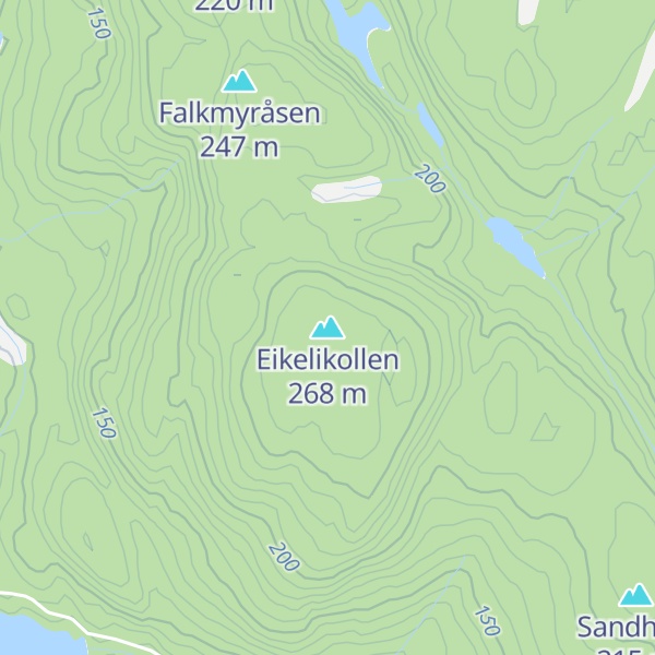 Map of Eikelikollen