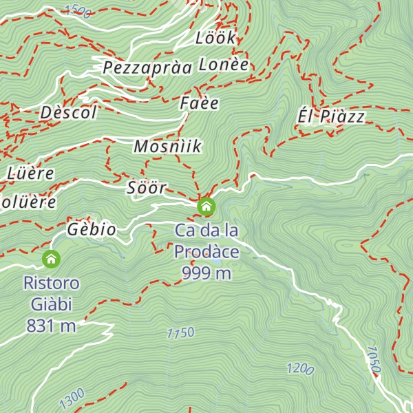 Map of Ca da la Prodàce
