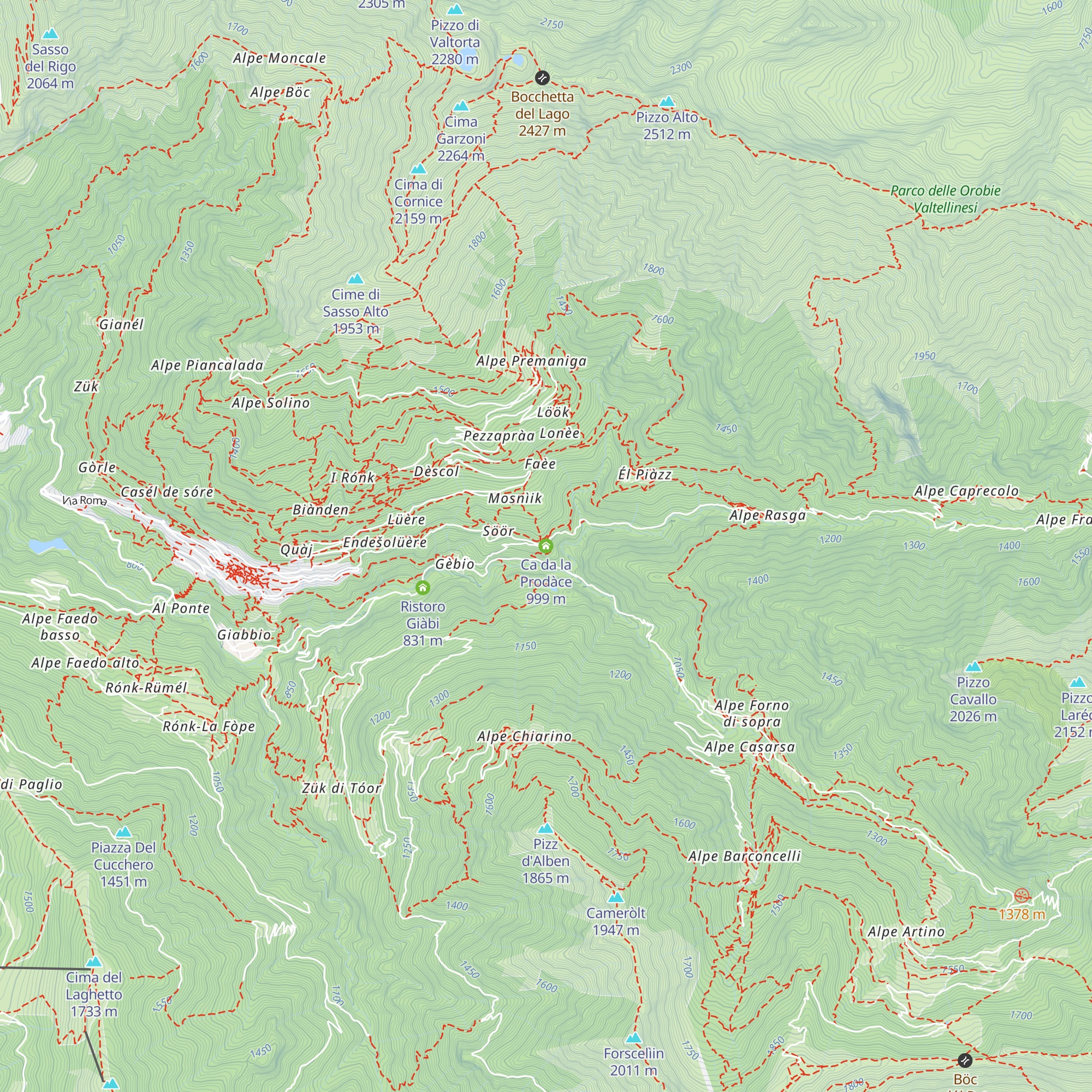 Ca da la Prodàce map
