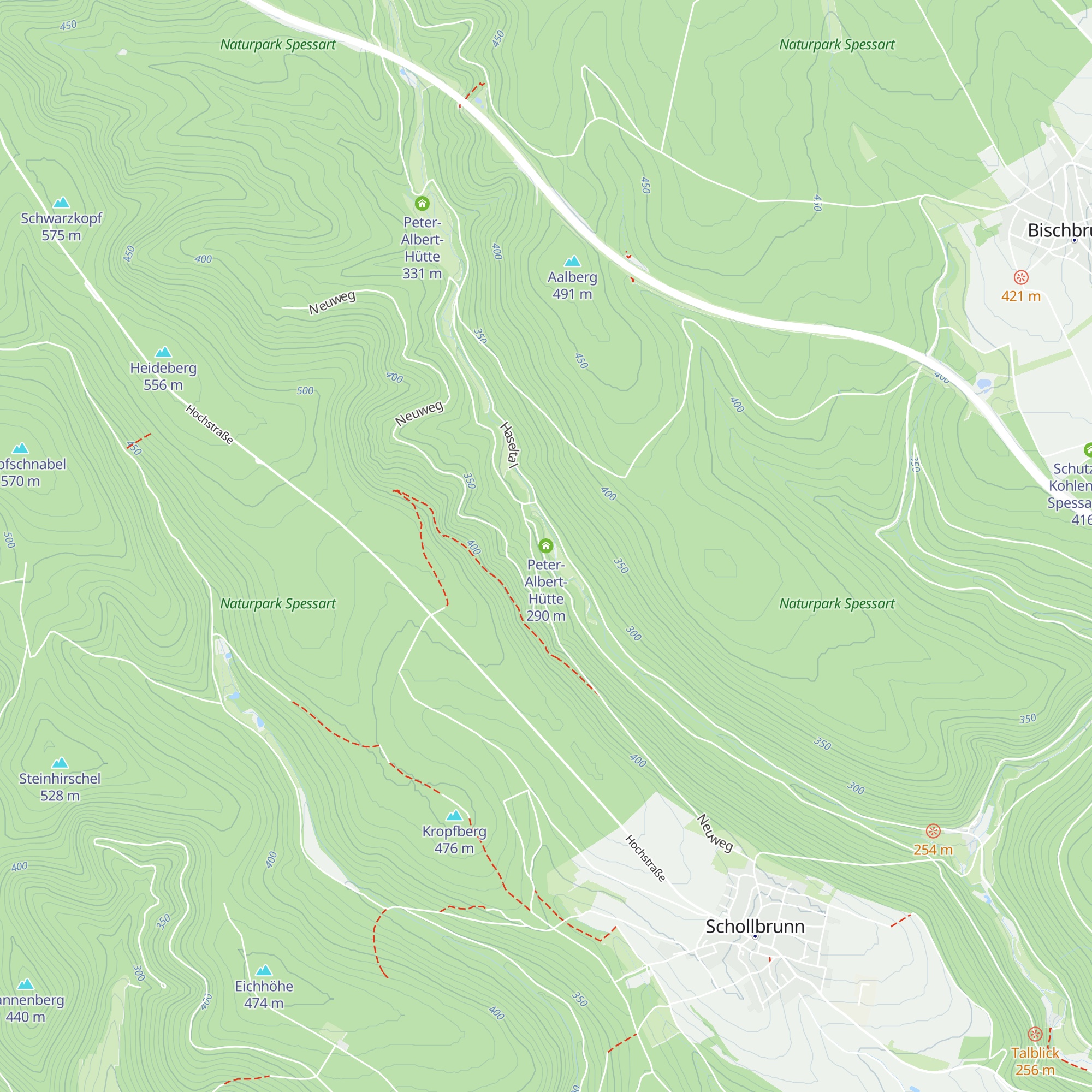 Peter-Albert-Hütte map