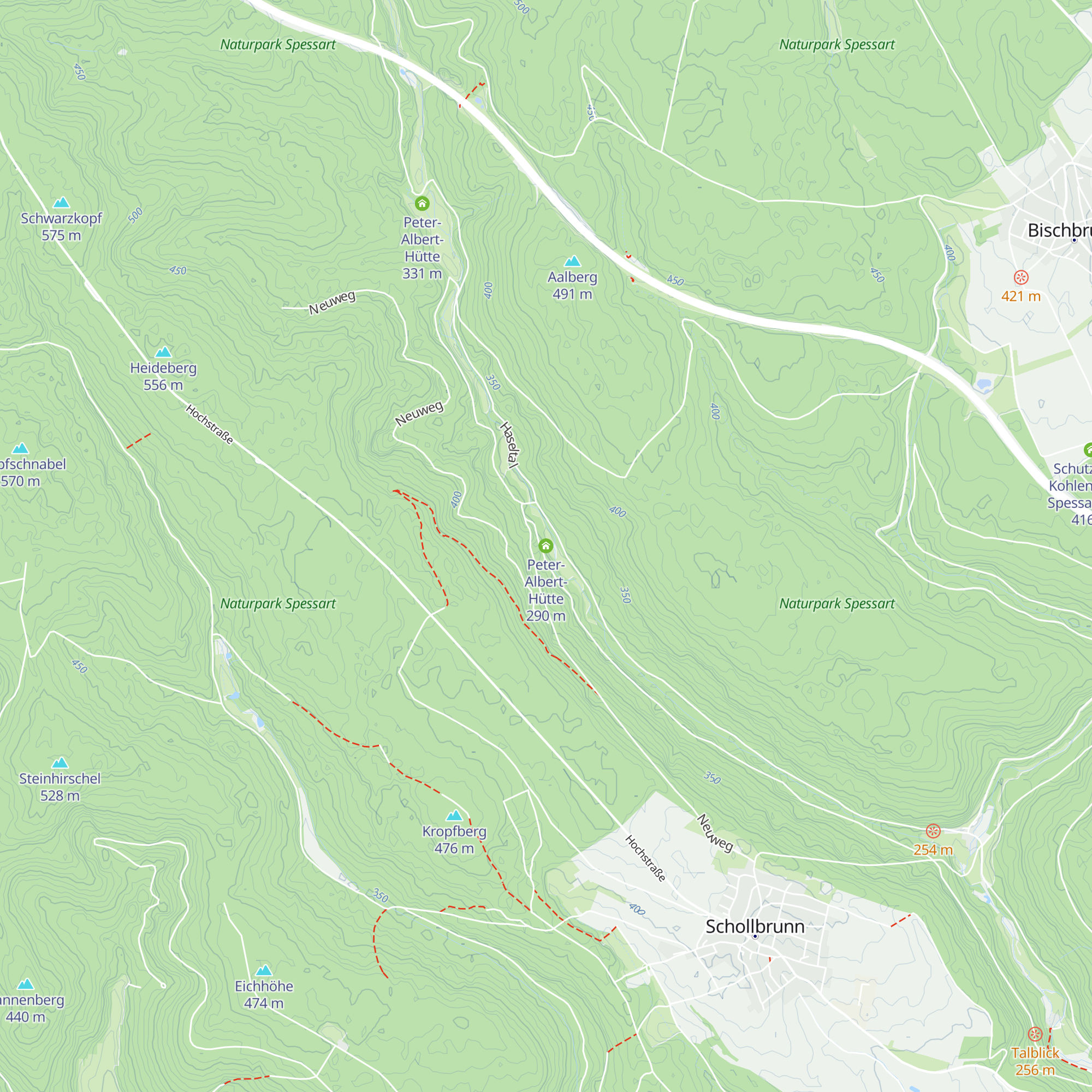 Peter-Albert-Hütte map