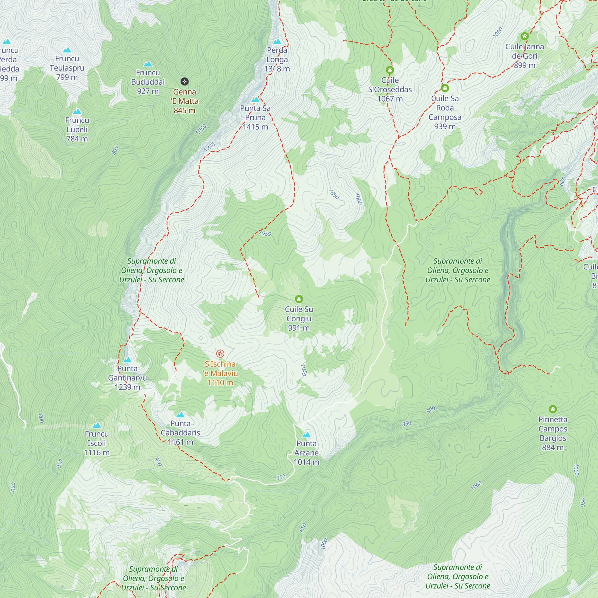 Cuile Su Congiu map