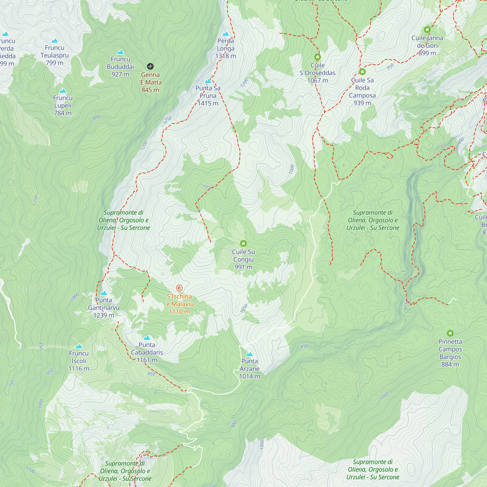 Cuile Su Congiu map
